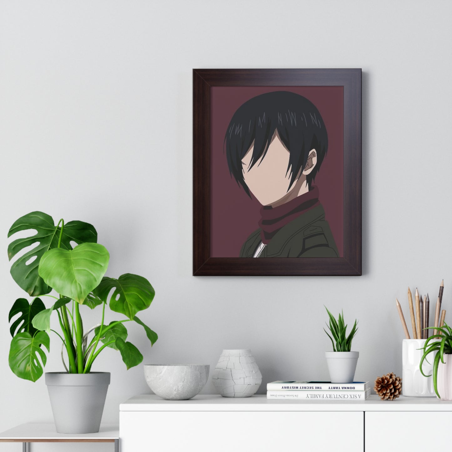 Mikasa Framed Vertical Poster