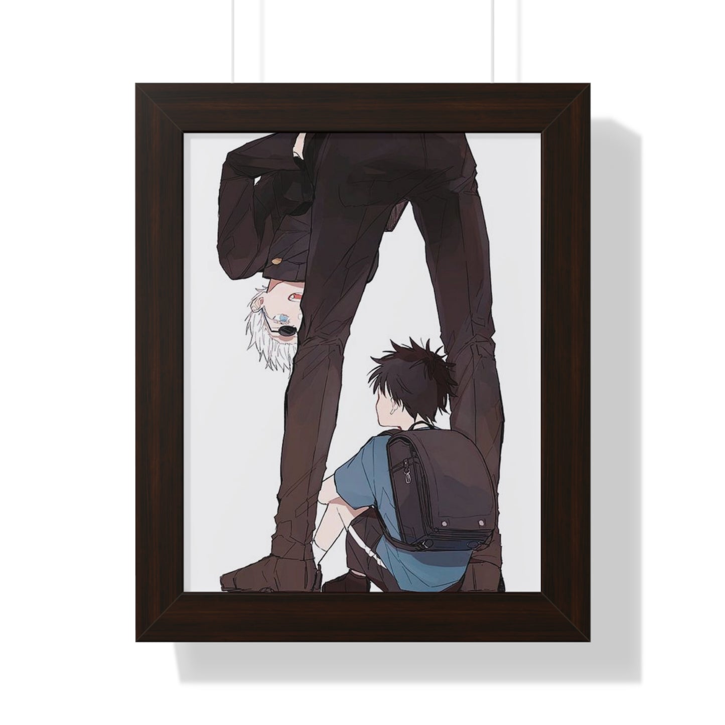 Father & Son Framed Vertical Poster