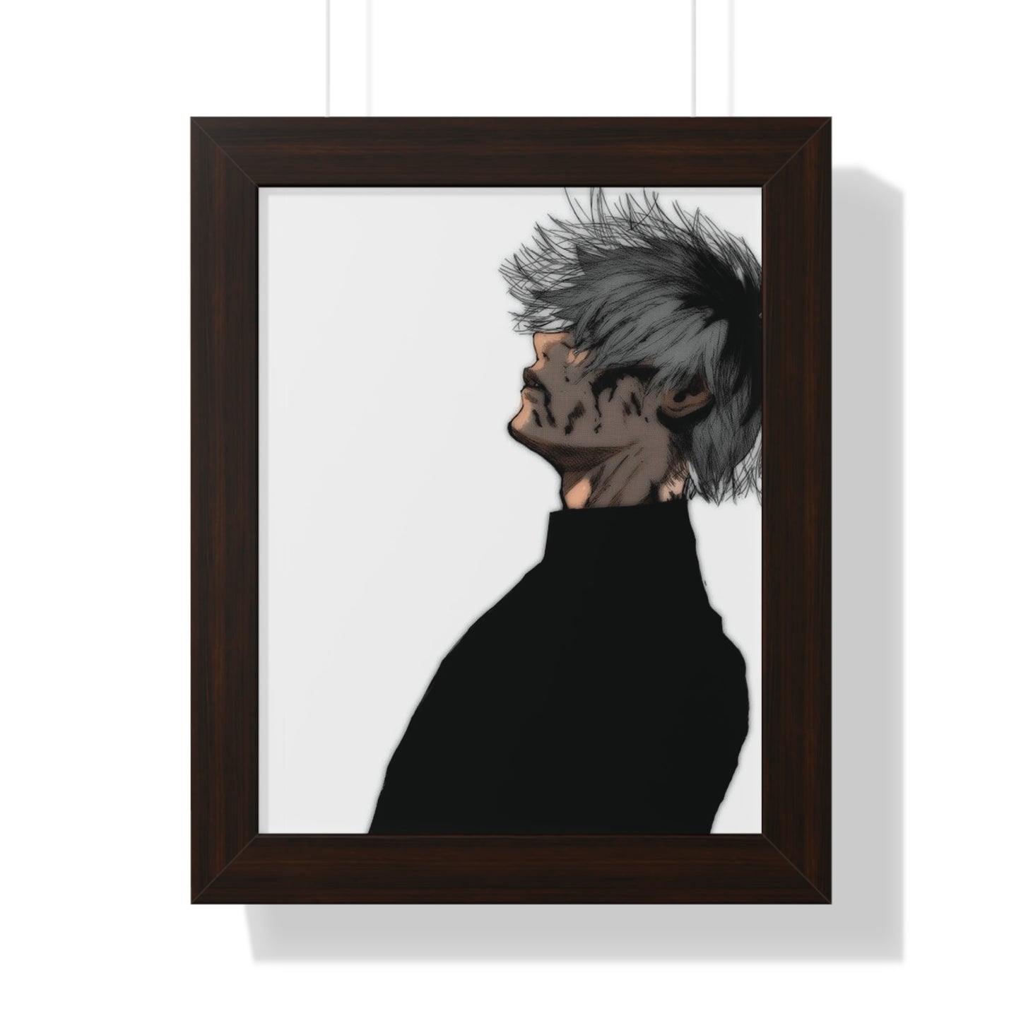 Kaneki Color Framed Vertical Poster