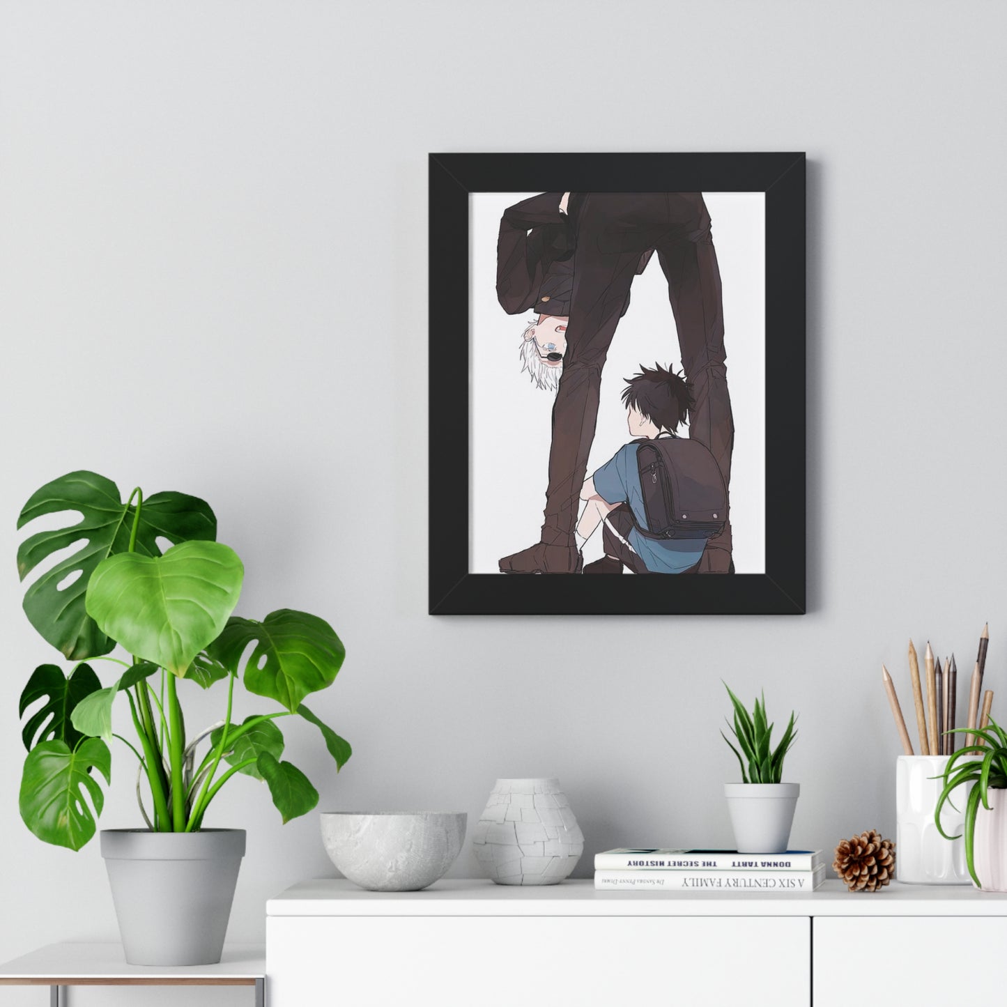 Father & Son Framed Vertical Poster