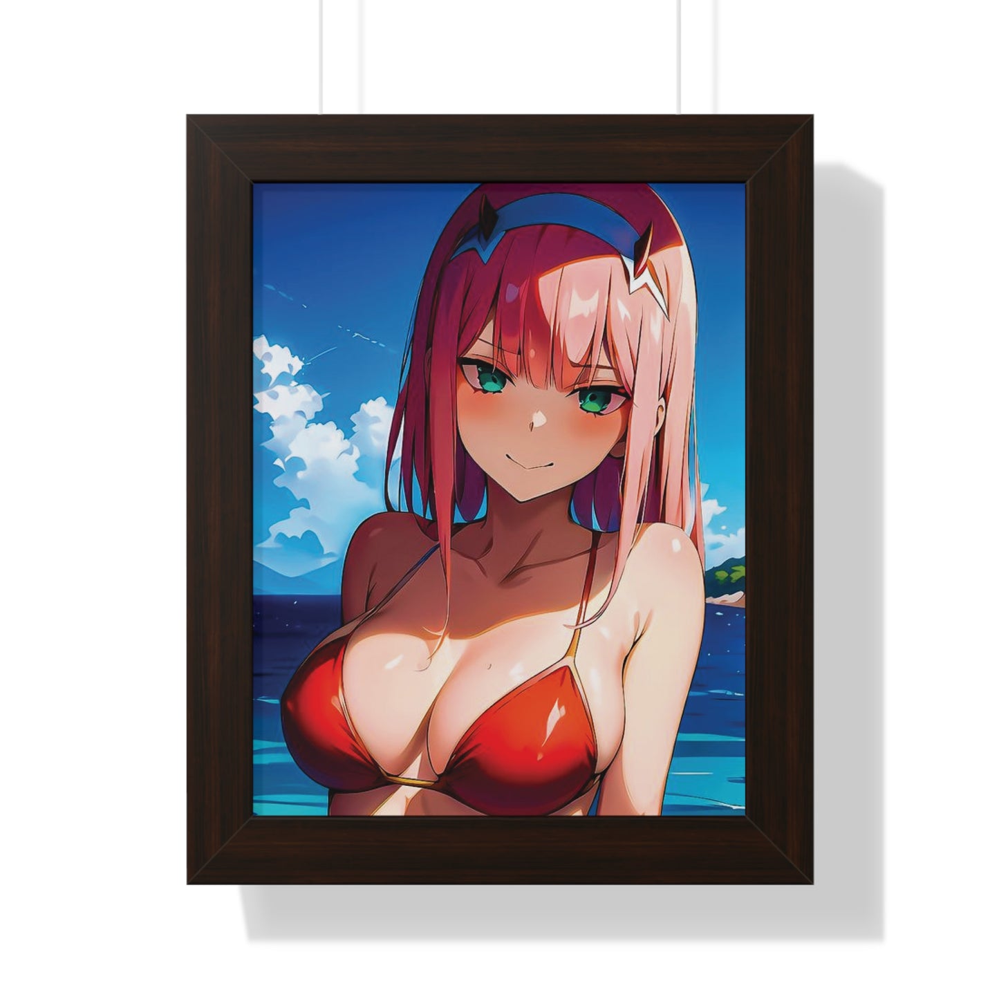 Zero Two Framed Vertical Poster