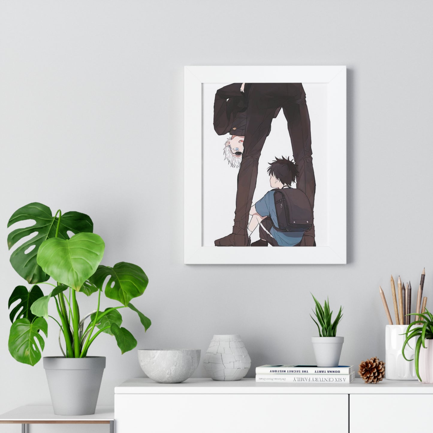 Father & Son Framed Vertical Poster