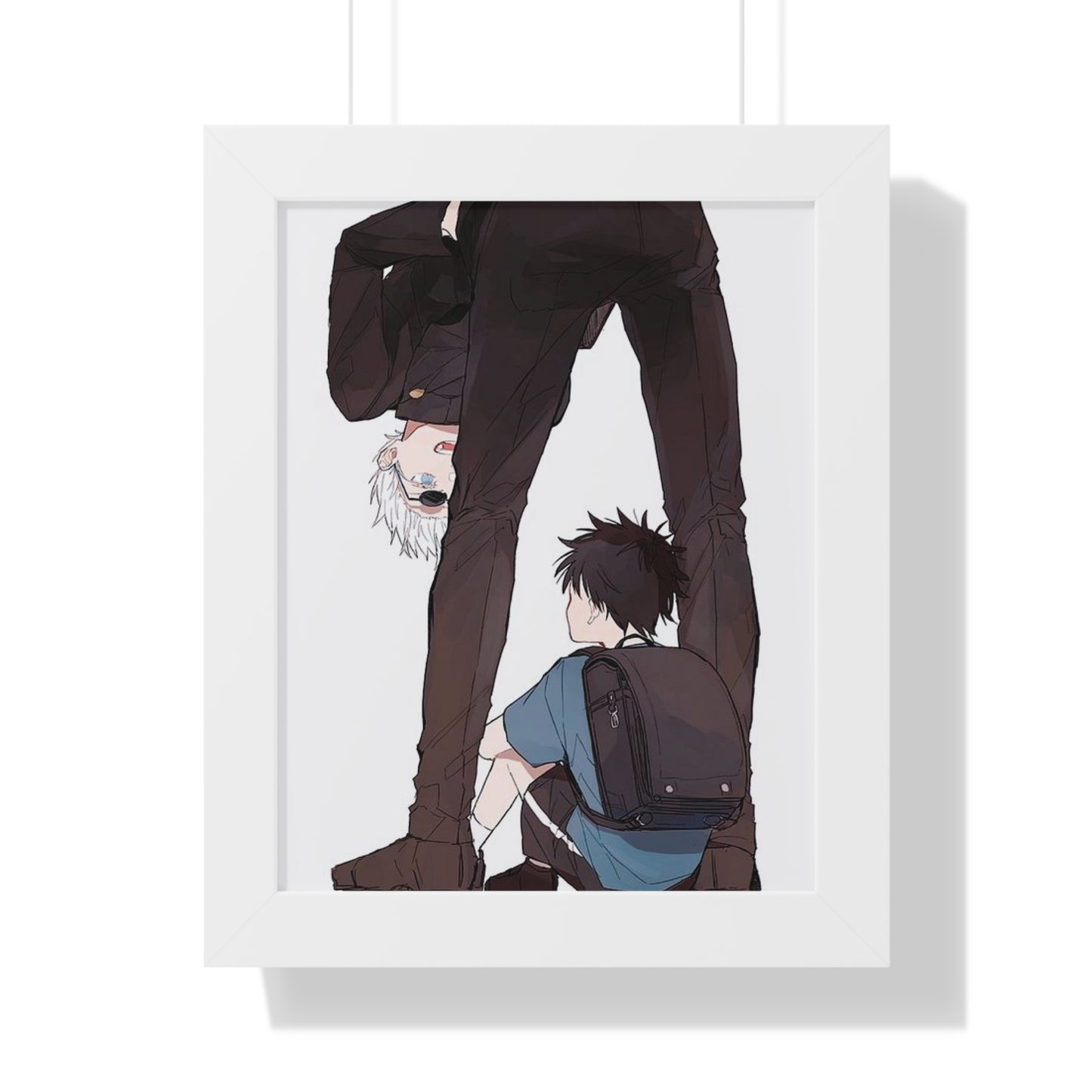 Father & Son Framed Vertical Poster