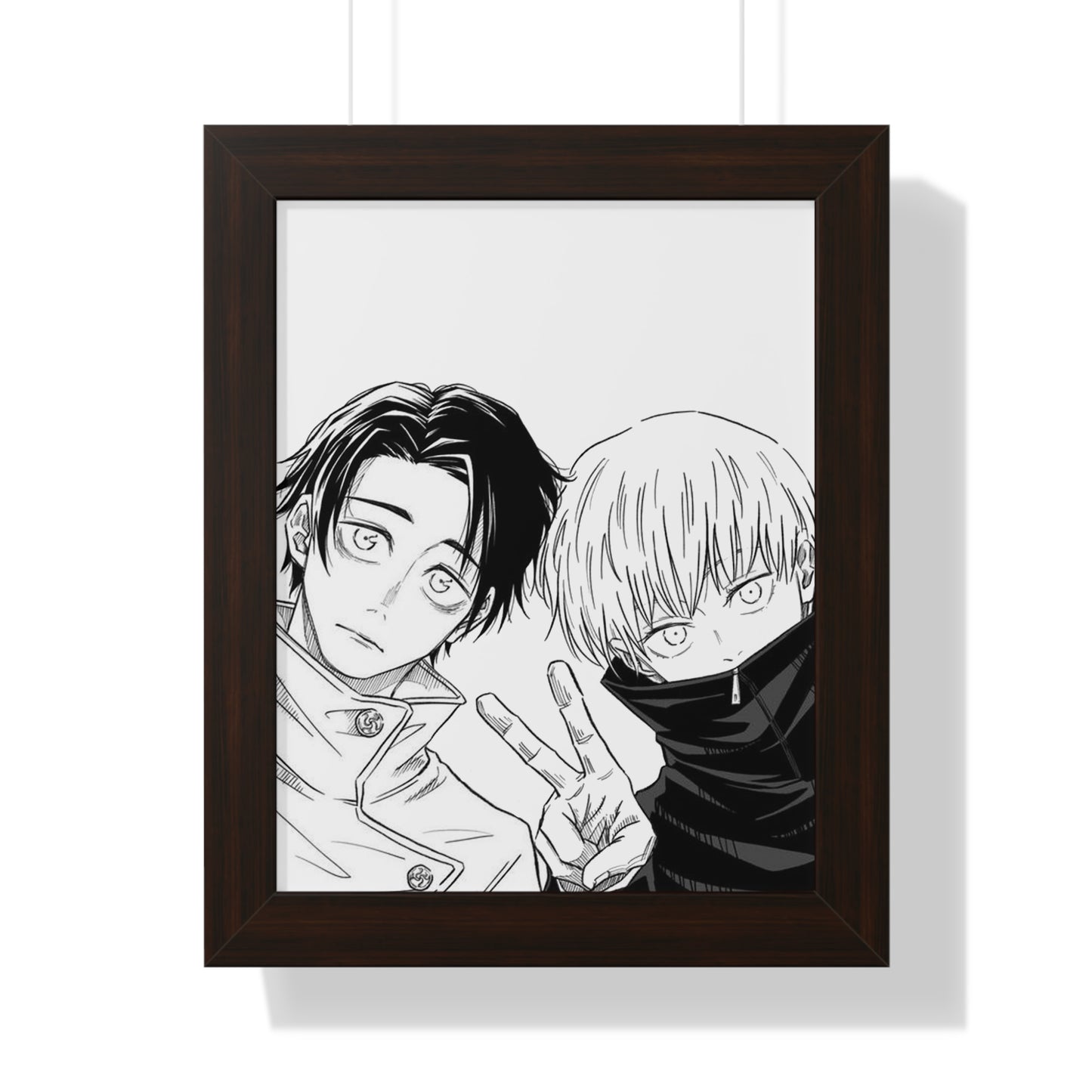 Yuta & Inumaki Framed Vertical Poster