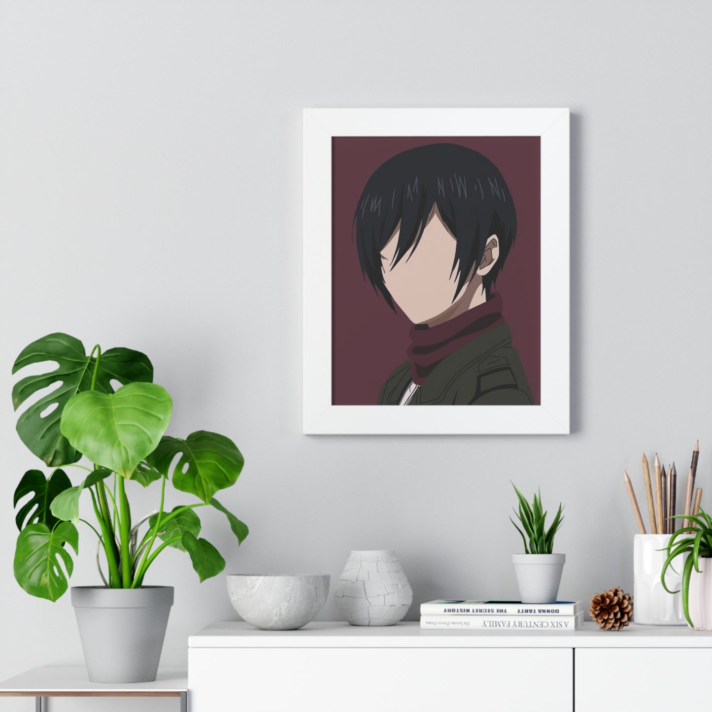 Mikasa Framed Vertical Poster