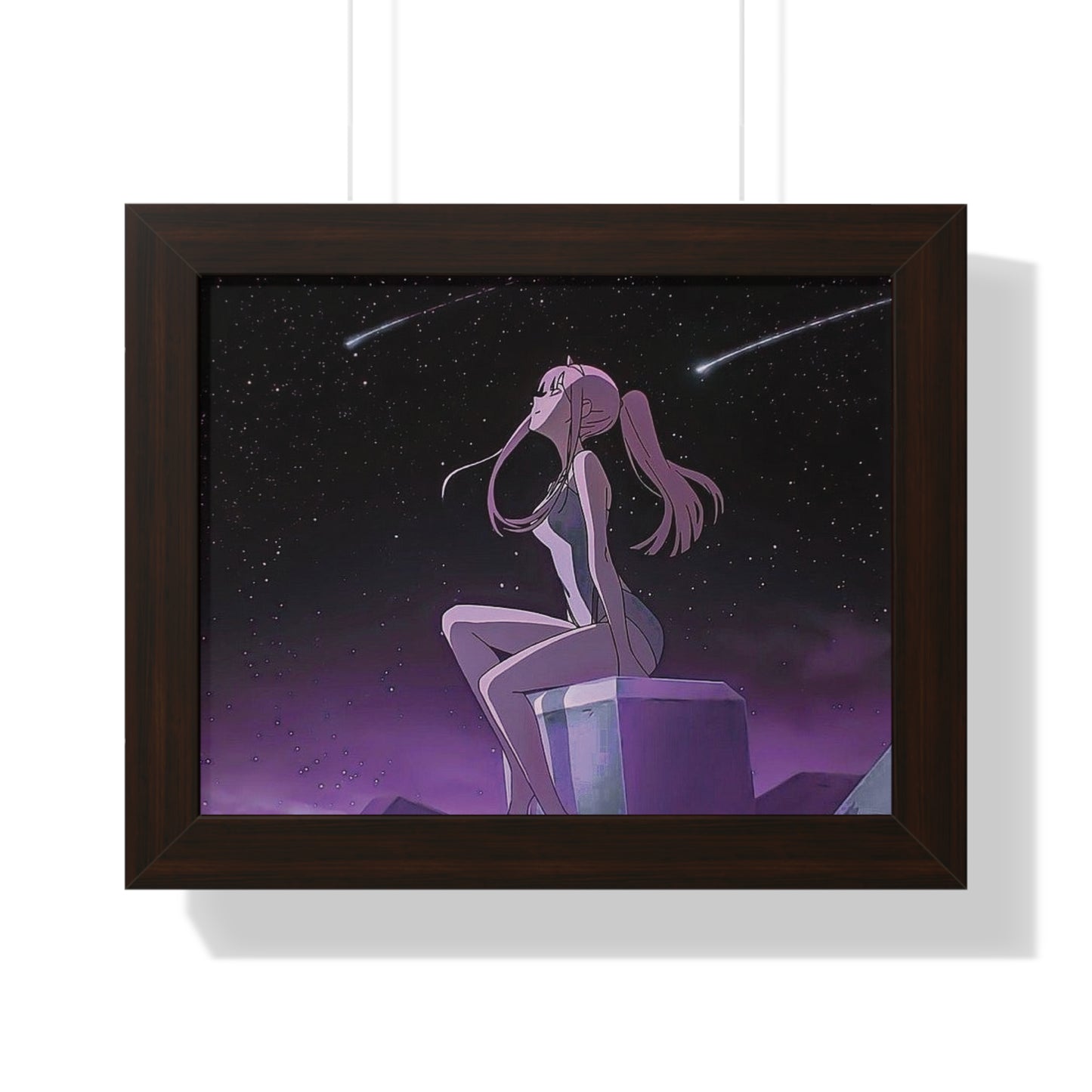 Zero Two Framed Horizontal Poster