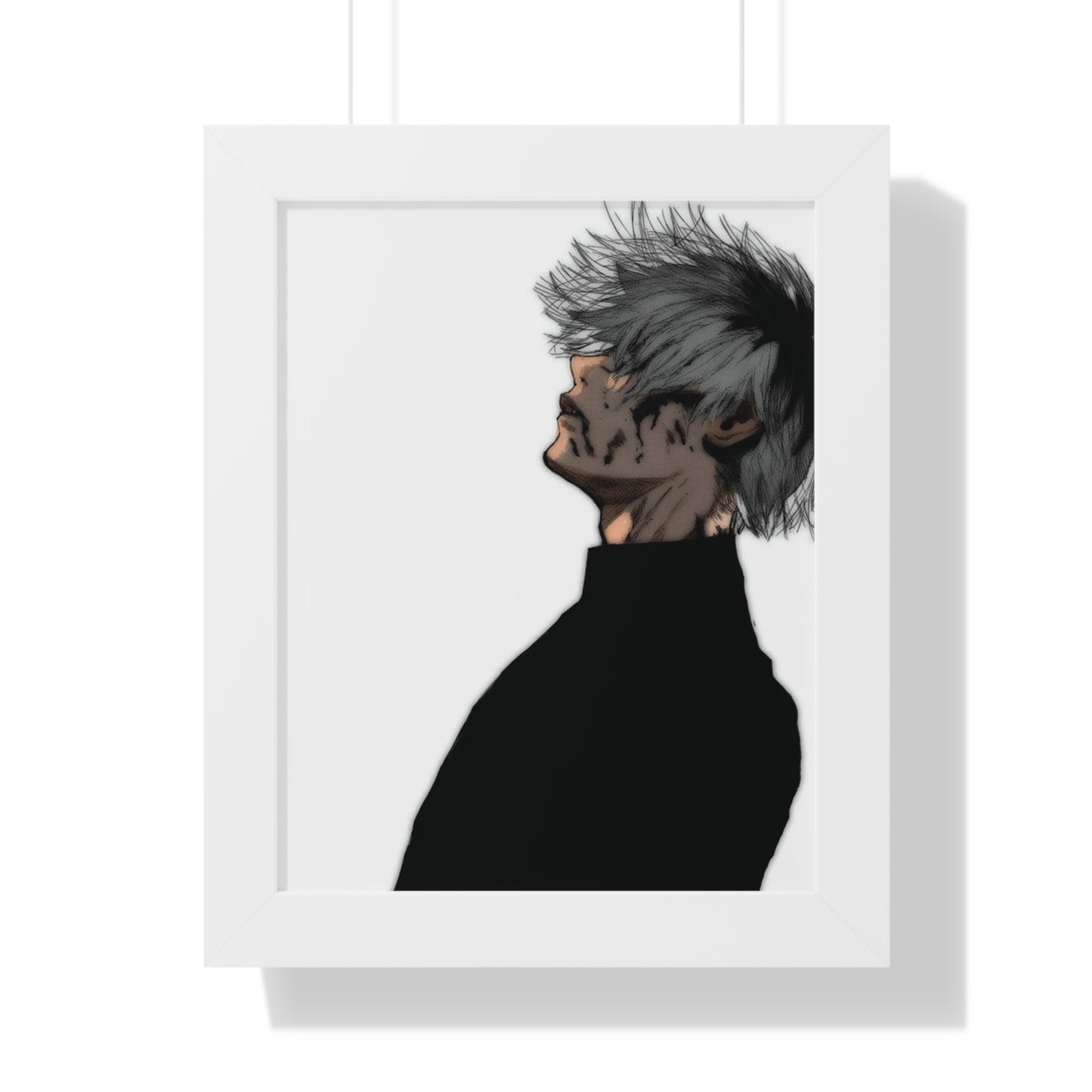 Kaneki Color Framed Vertical Poster