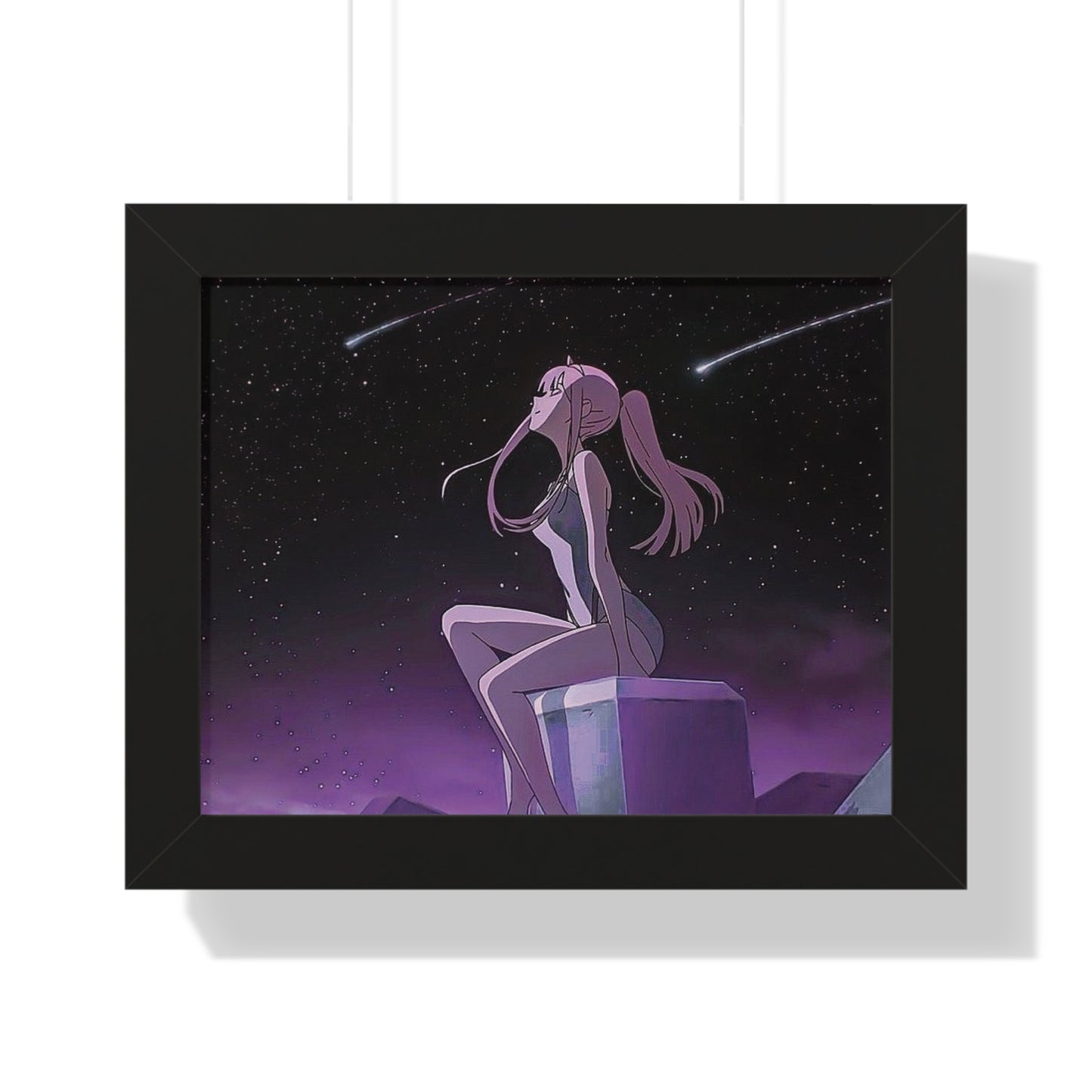 Zero Two Framed Horizontal Poster