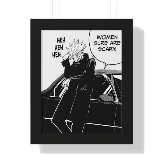 Women are Scary Panel Framed Vertical Poster