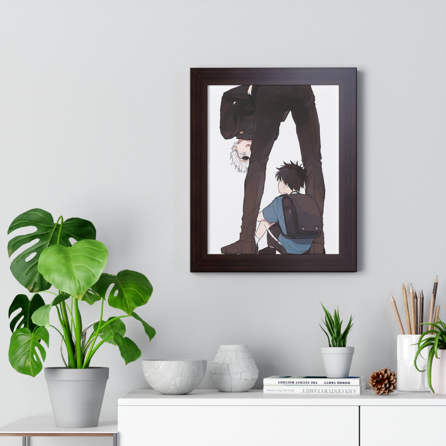 Father & Son Framed Vertical Poster