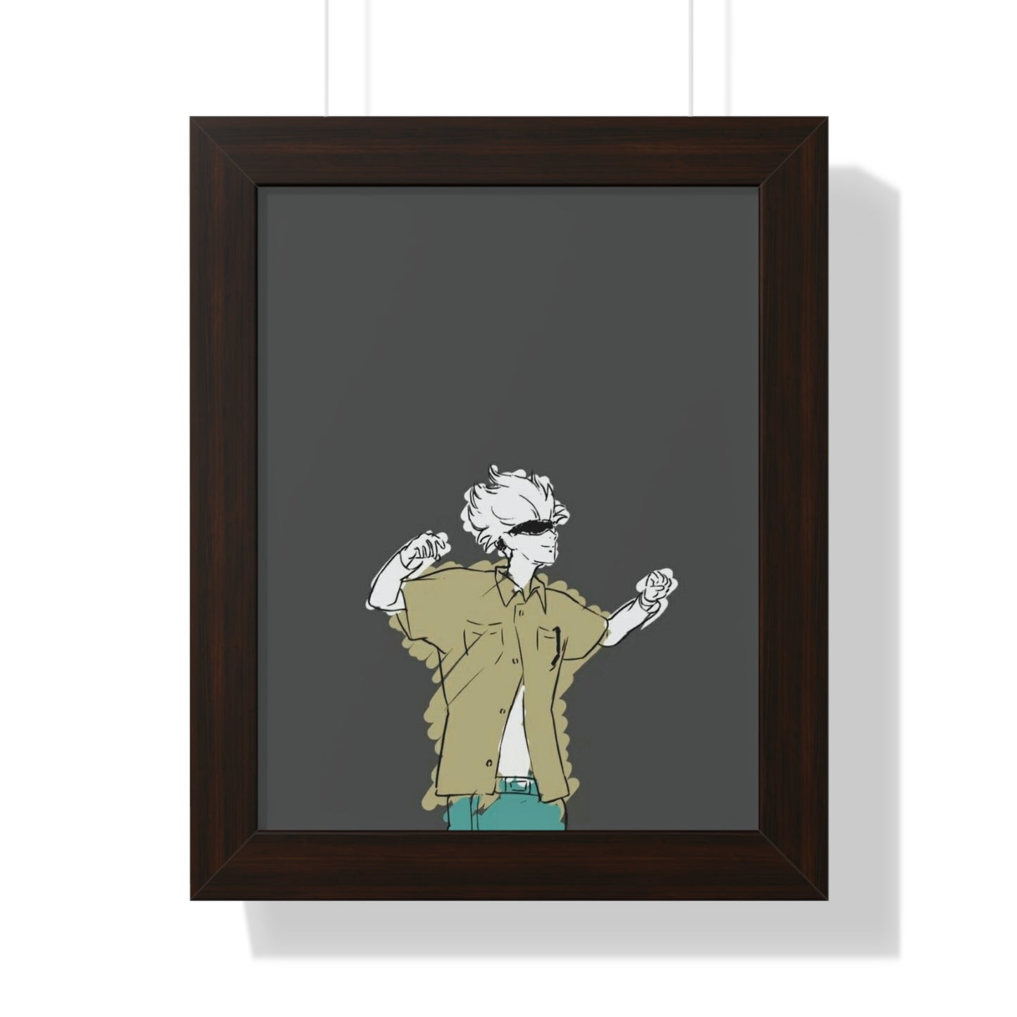 Dancing Gojo Framed Vertical Poster