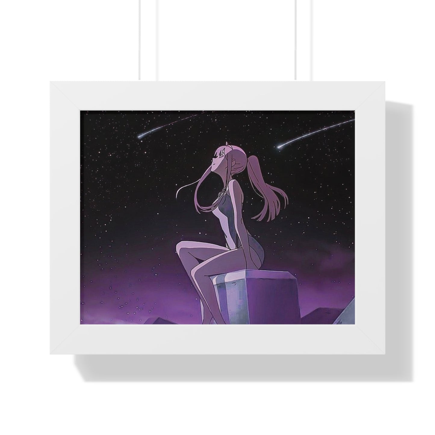 Zero Two Framed Horizontal Poster