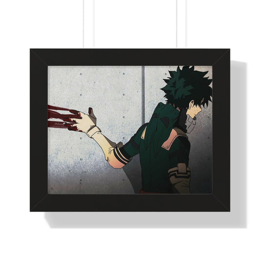 Deku Blood Smear Framed Horizontal Poster