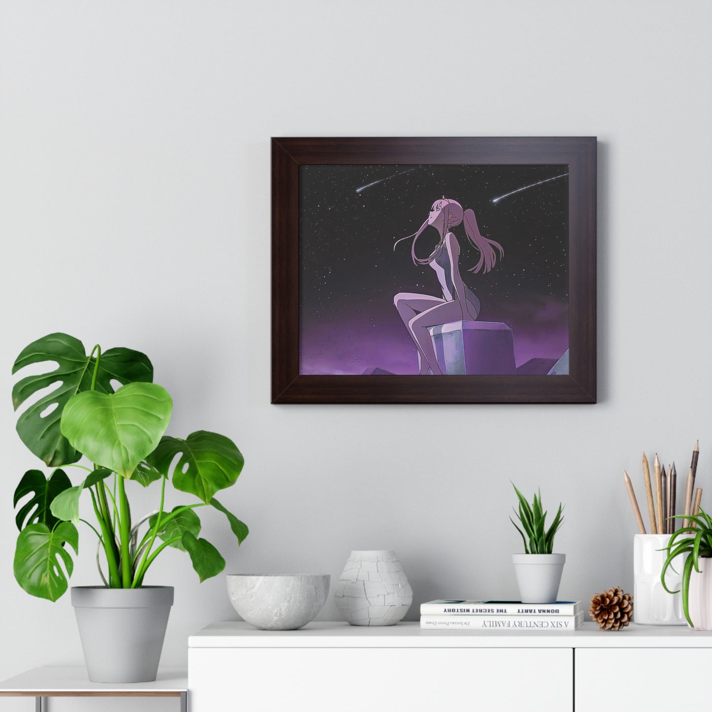 Zero Two Framed Horizontal Poster